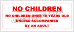 1347 NO CHILDREN UNDER 16