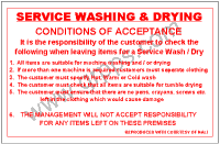 1353 SERVICE WASHING (CONDITIONS OF ACCEPTANCE)