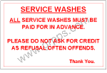 1354 SERVICE WASHES (CREDIT REFUSAL)