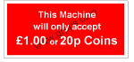 1194 THIS MACHINE ACCEPTS 1.00 & 20p